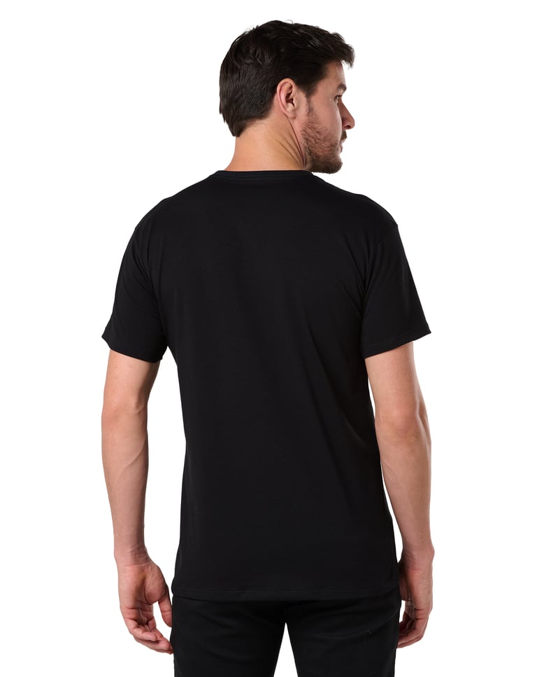 Camiseta de Algodão Egípcio Preta