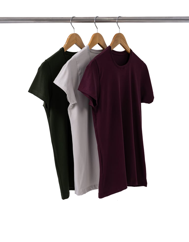 Kit 3 Camisetas de Algodão Egípcio Feminina 04