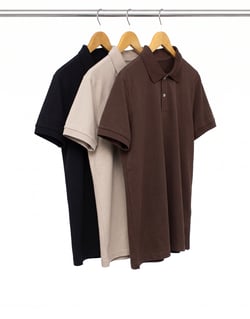 Kit 3 Camisas Polo Piquet Masculinas