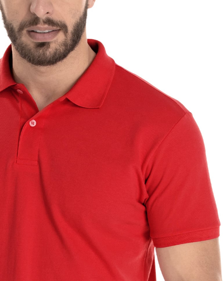 Camisa Polo Piquet Masculina Vermelha
