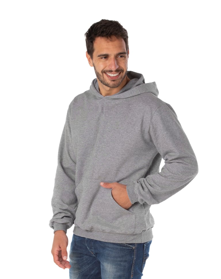 Kit 3 Moletons Canguru com Capuz Cinza Mescla