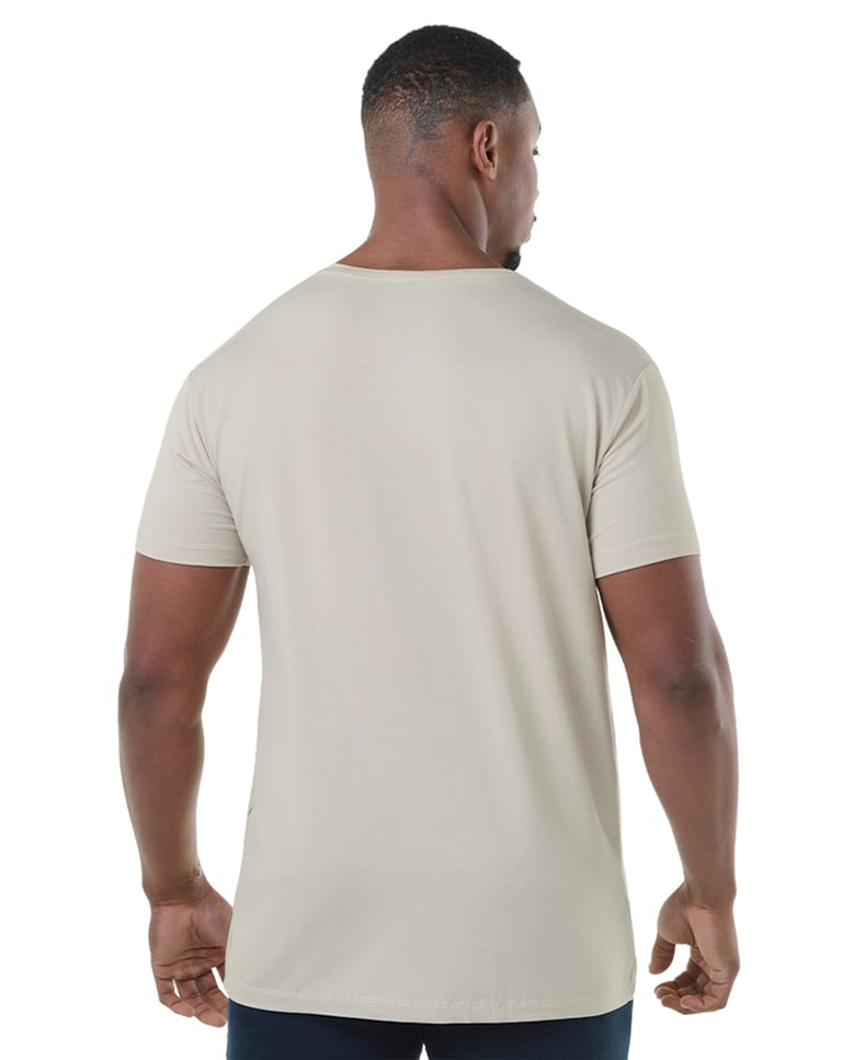 Camiseta Tech Modal Masculina Areia