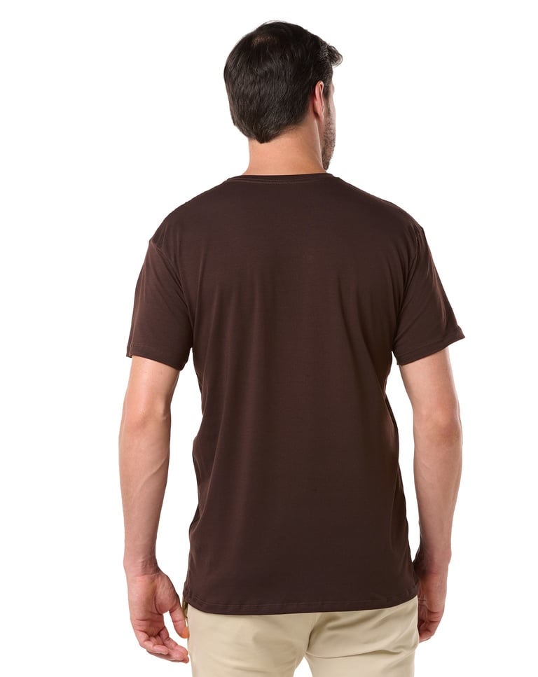Camiseta de Algodão Egípcio Café
