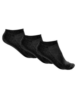 Kit 3 Meias Cano Curto Masculinas Pretas