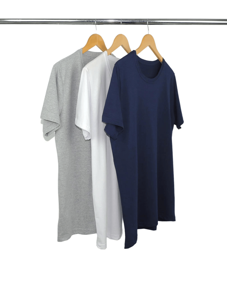 Kit 3 Camisetas Masculinas de Algodão Premium 8