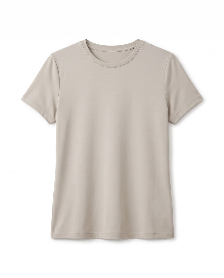 Camiseta Tech Modal Feminina Areia