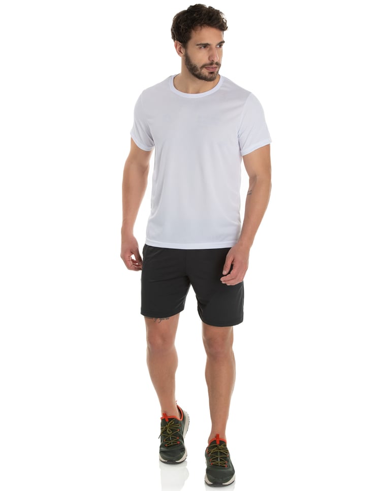 Kit 3 Camisetas Masculinas Dry Fit Branca Proteção UV 30+