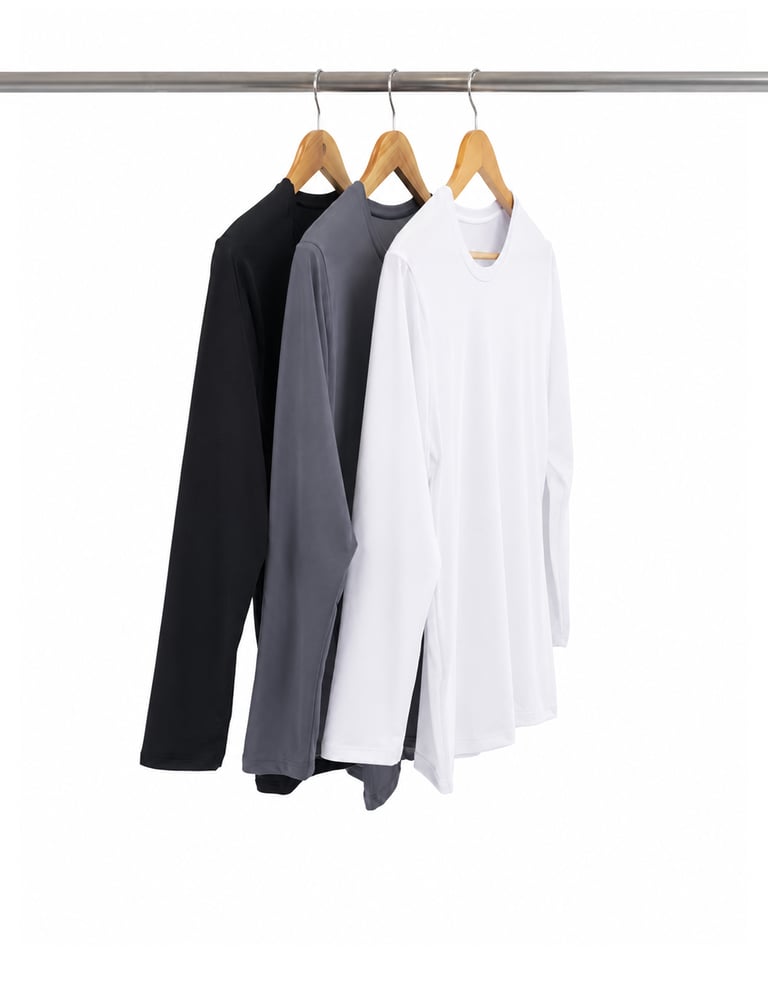 Kit 3 Camisetas Masculinas Segunda Pele Manga Longa 01