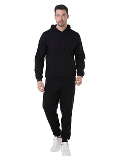 Conjunto Moletom Masculino com Capuz Preto 01