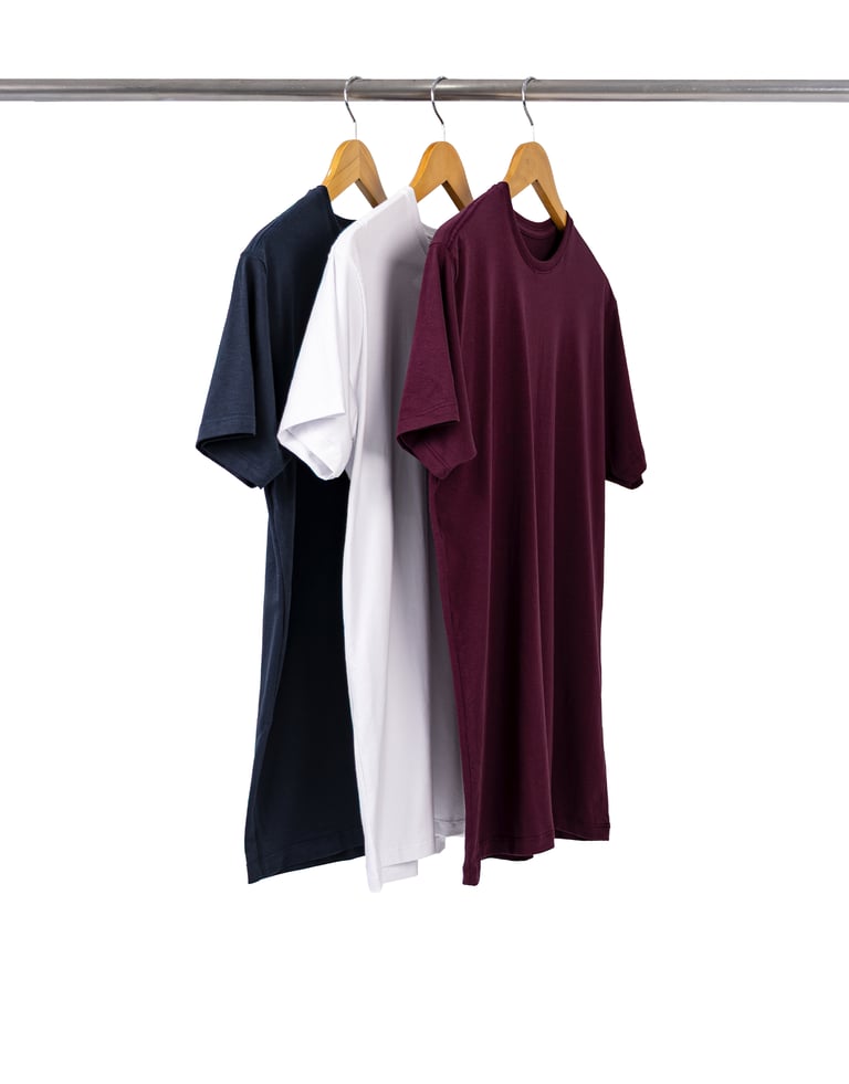 Kit 3 Camisetas Masculinas de Algodão Egípcio 01