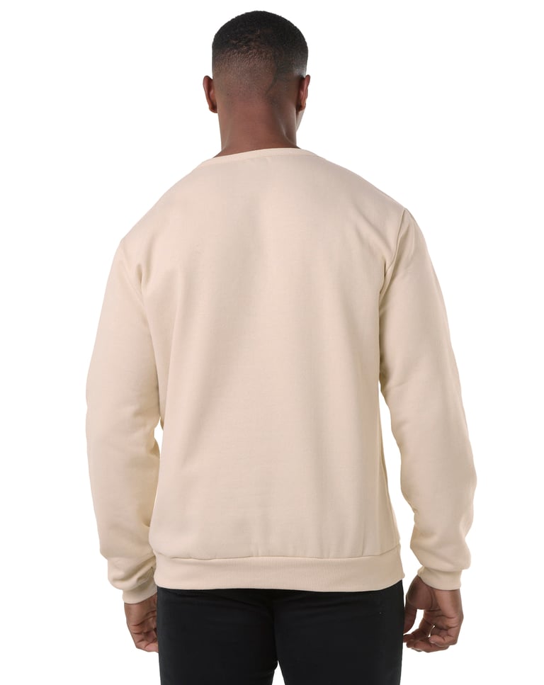 Blusão de Moletom Areia