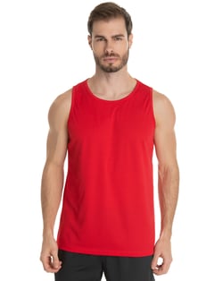 Regata Dry Fit Vermelha Proteção UV 30+