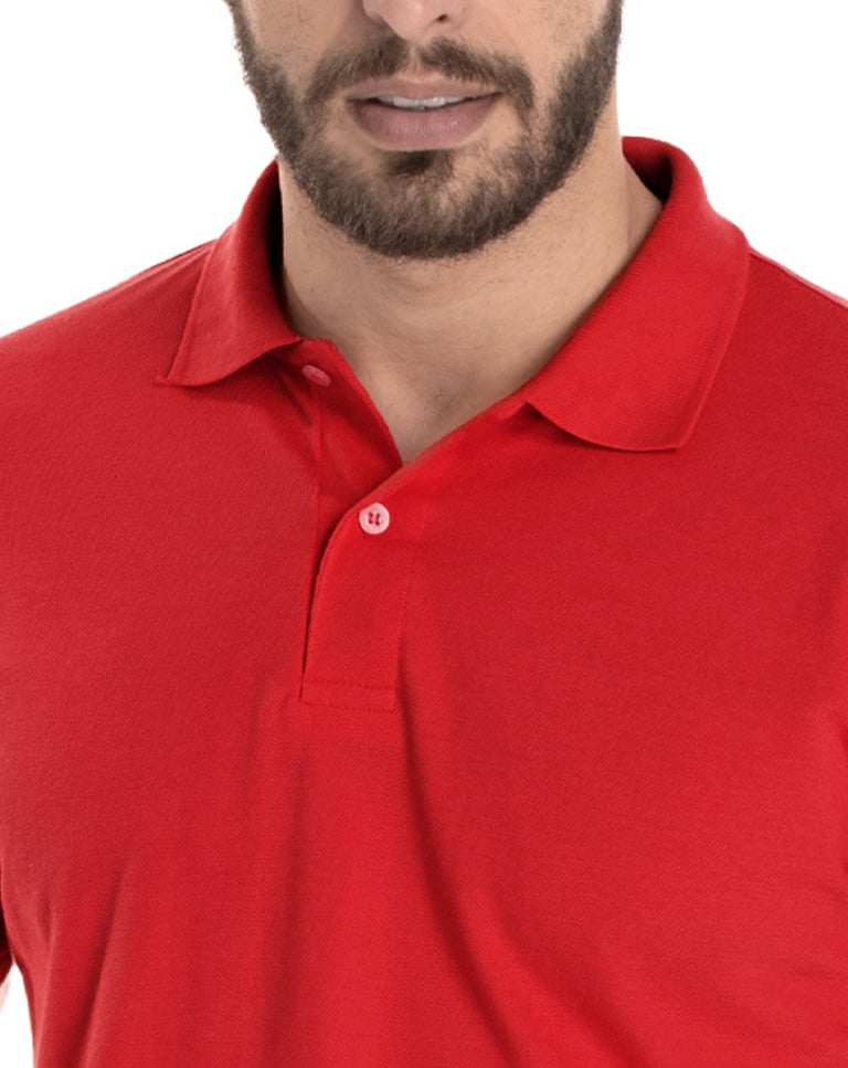 Camisa Polo Piquet Masculina Vermelha