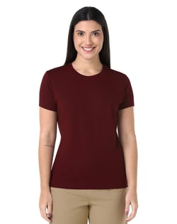 Camiseta Tech Modal Feminina Bordô
