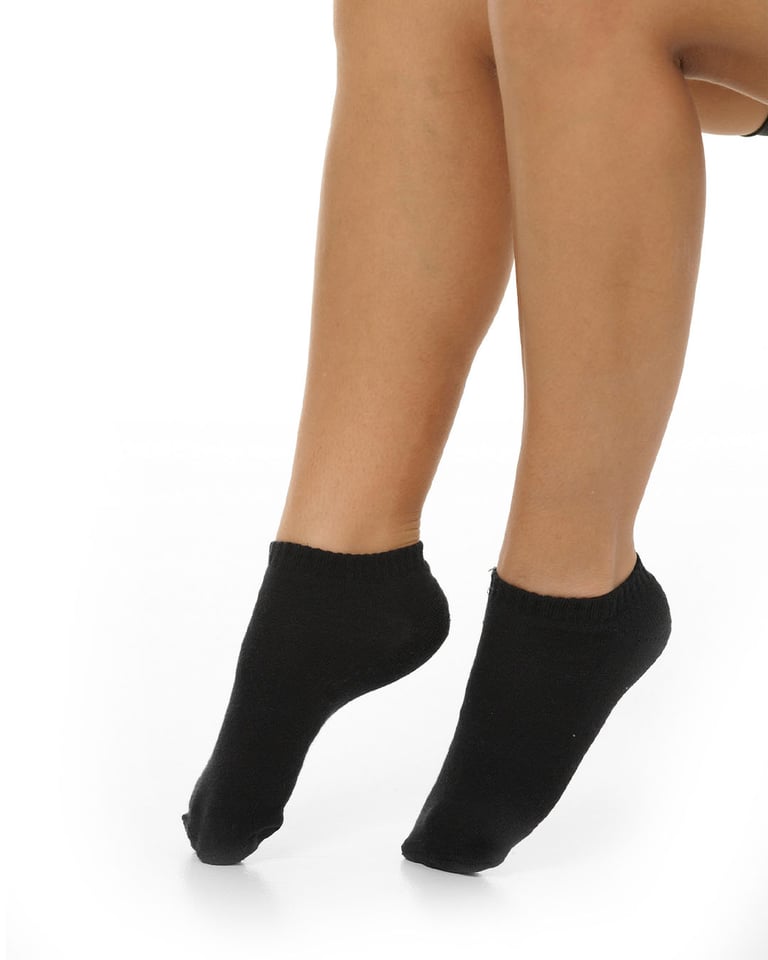 Kit 3 Meias Cano Curto Femininas Pretas