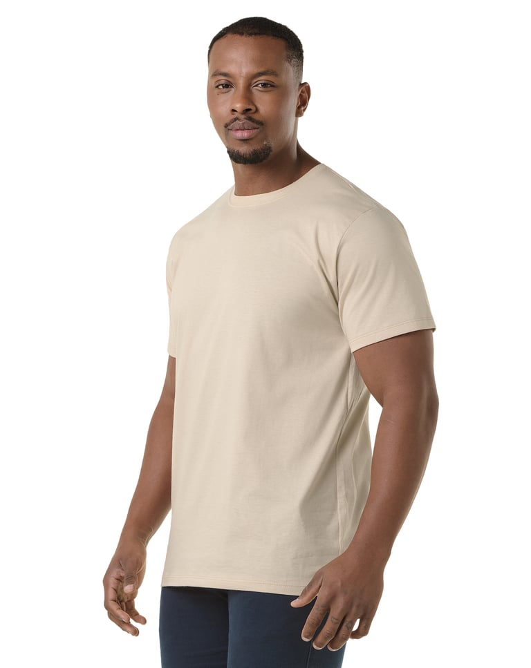Camiseta de Algodão Premium Areia