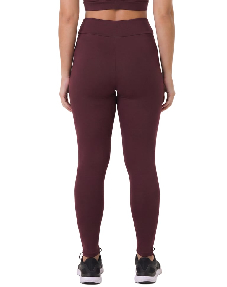 Calça Legging Fitness Feminina Bordô