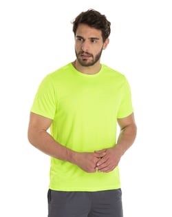 Camiseta Dry Fit Amarelo Fluorescente Proteção UV 30+