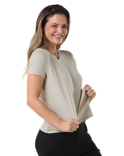 Kit 5 Camisetas Tech Modal Femininas 03