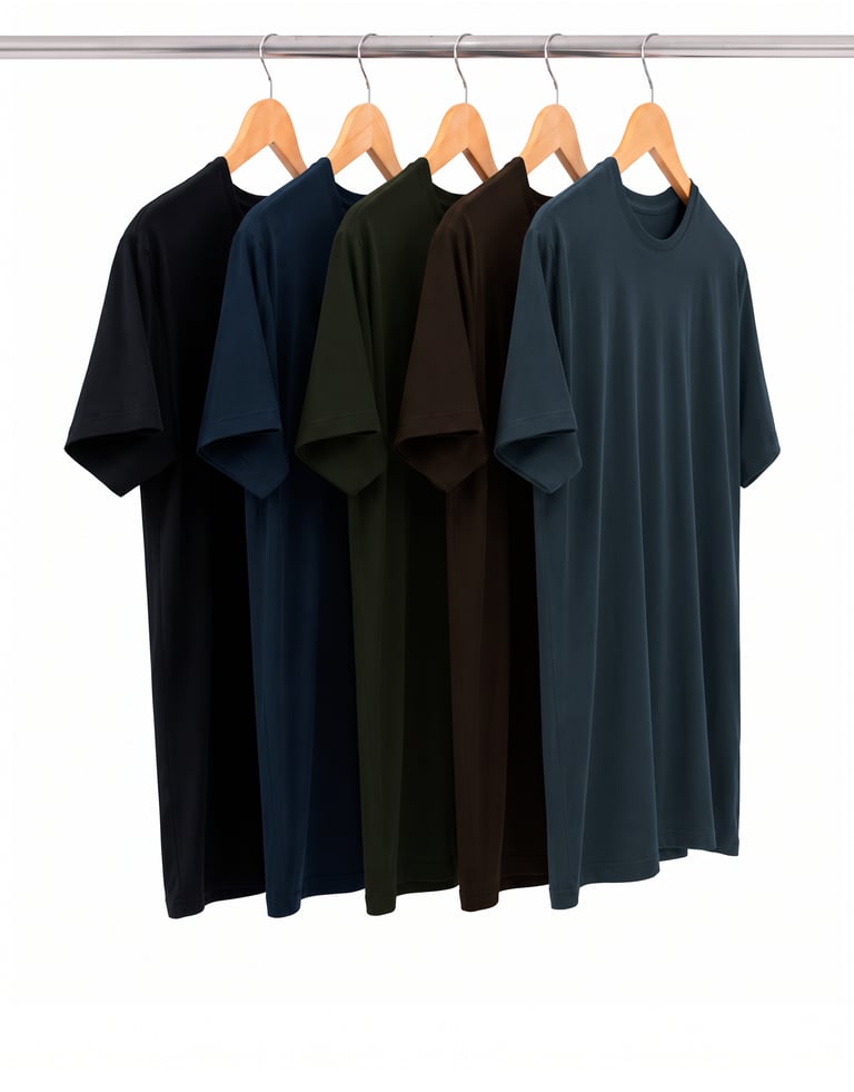 Kit 5 Camisetas Tech Modal Masculinas