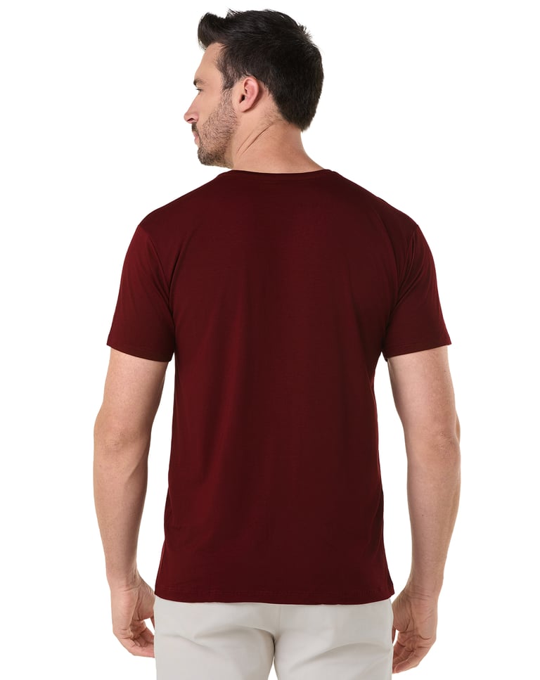 Camiseta Tech Modal Masculina Bordô