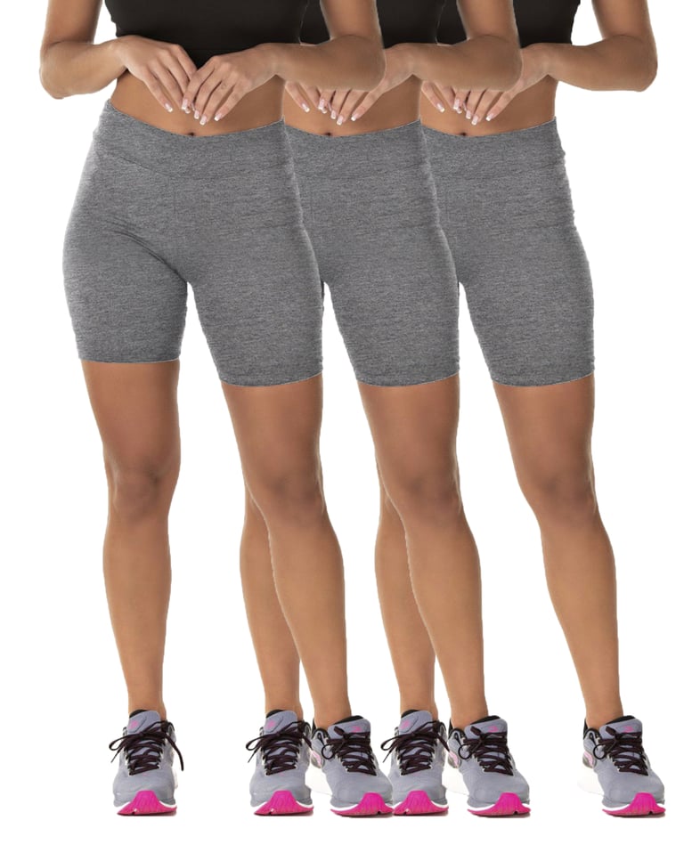 Kit 3 Bermudas Fitness Feminina Mescla
