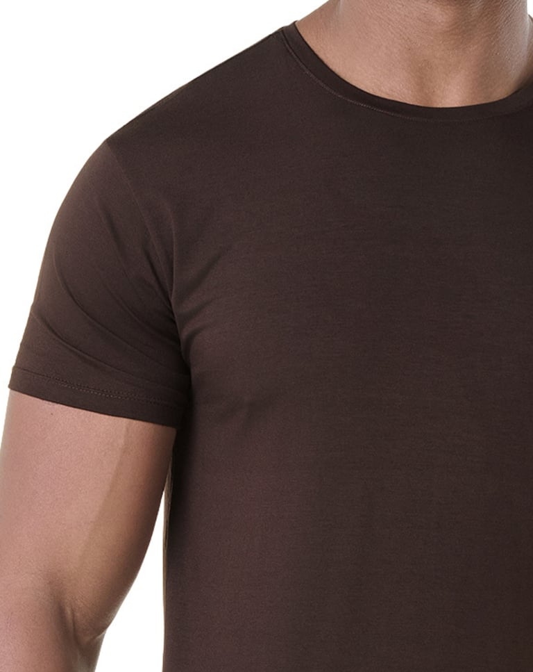 Camiseta Tech Modal Masculina Marrom