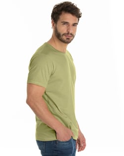 Camiseta de Algodão Premium Verde Caqui