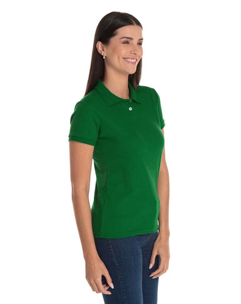 Camisa Polo Piquet Feminina Verde Bandeira