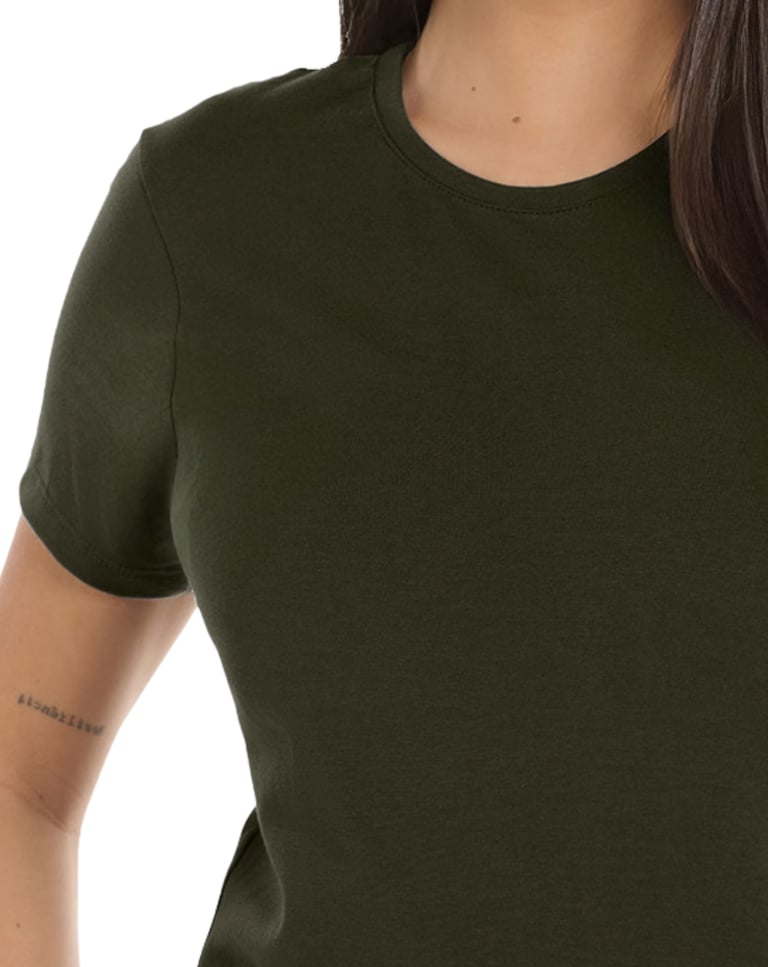 Camiseta Tech Modal Feminina Verde Militar