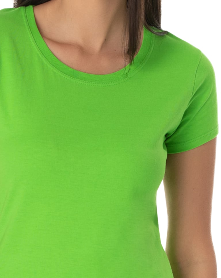 Baby Look de Algodão Premium Verde Limão