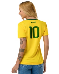 Camiseta Feminina Brasil Copa 2026 Dry Fit