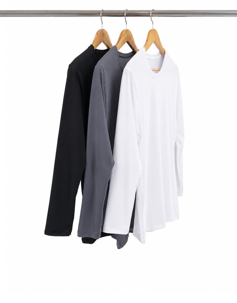 Kit 3 Camisetas Masculinas Segunda Pele Manga Longa 01