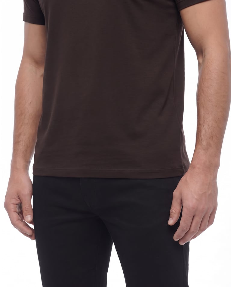 Camiseta Tech Modal Masculina Marrom
