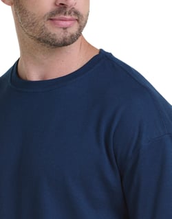 Camiseta Oversized Masculina Azul Marinho