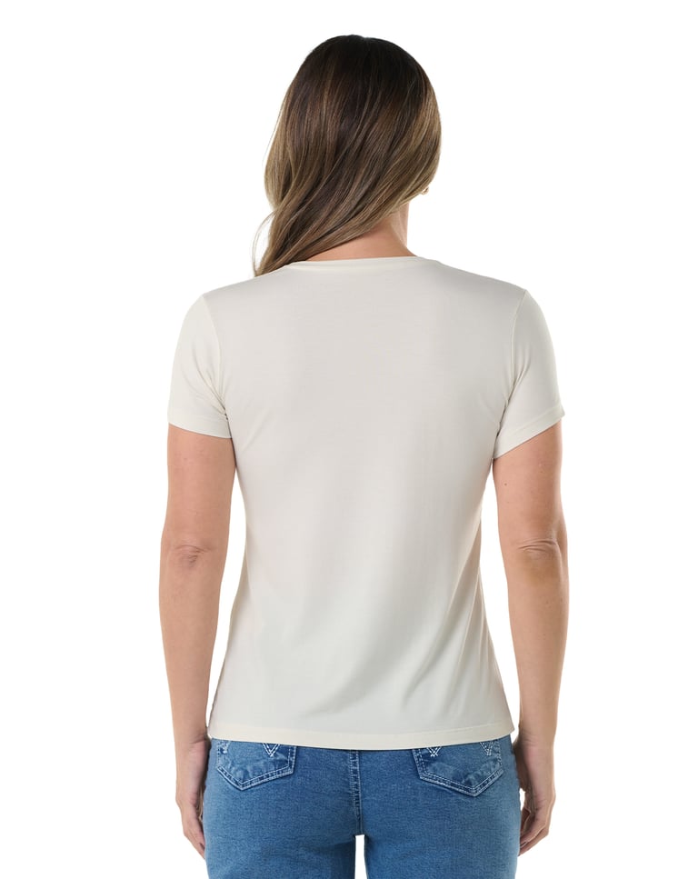 Camiseta Tech Modal Feminina Off White