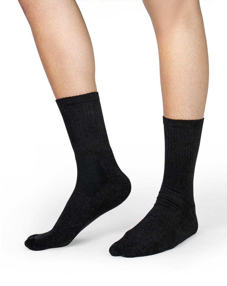 Kit 3 Meias Cano Longo Masculinas Pretas