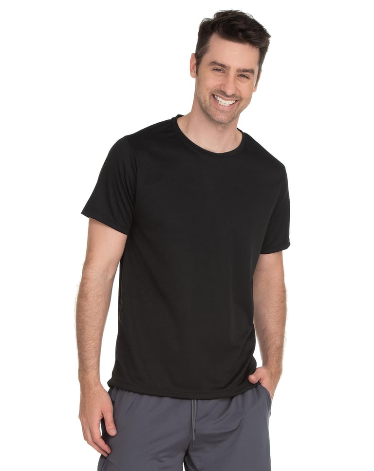 Camiseta Dry Fit Preta Proteção UV 30+