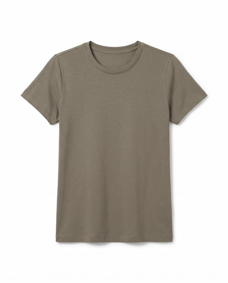 Camiseta Tech Modal Feminina Cinza Terra