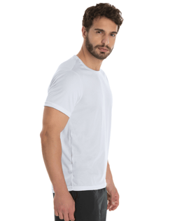 Kit 5 Camisetas Masculinas Dry Fit Brancas Proteção UV 30+