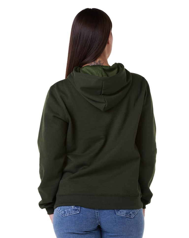 Kit 3 Moletons Canguru com Capuz Feminino Verde Militar