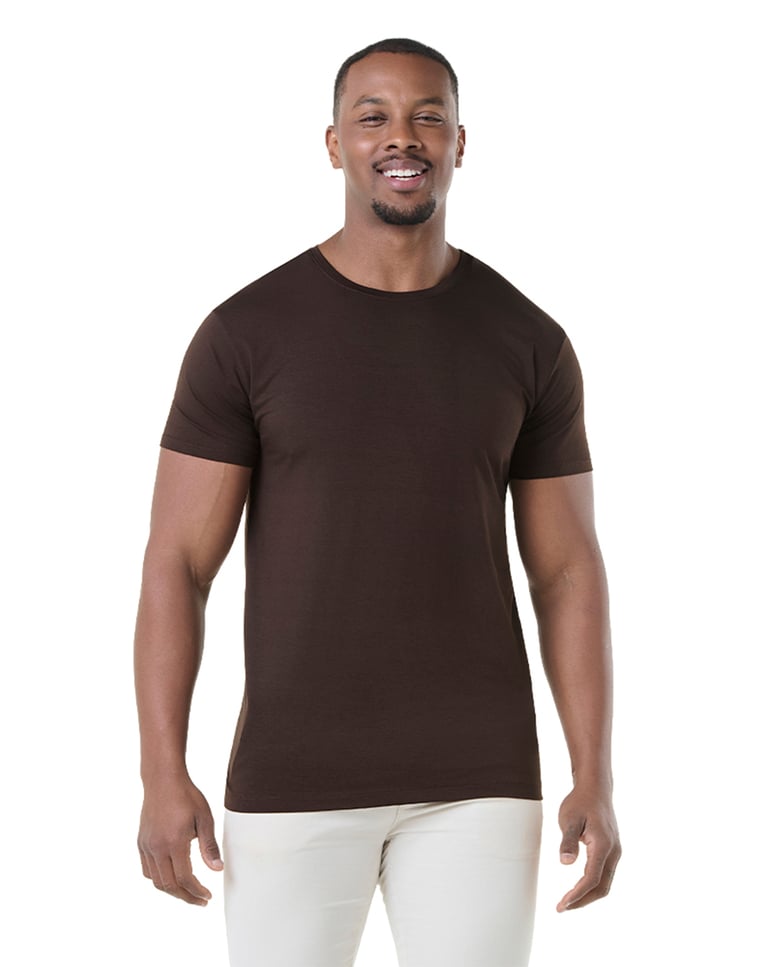 Camiseta Tech Modal Masculina Marrom