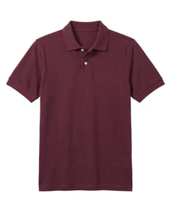 Camisa Polo Piquet Masculina Bordô