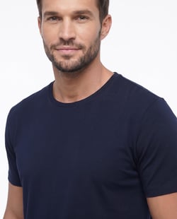Camiseta Tech Modal Masculina Azul Marinho