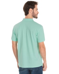 Camisa Polo Piquet Masculina Verde Claro