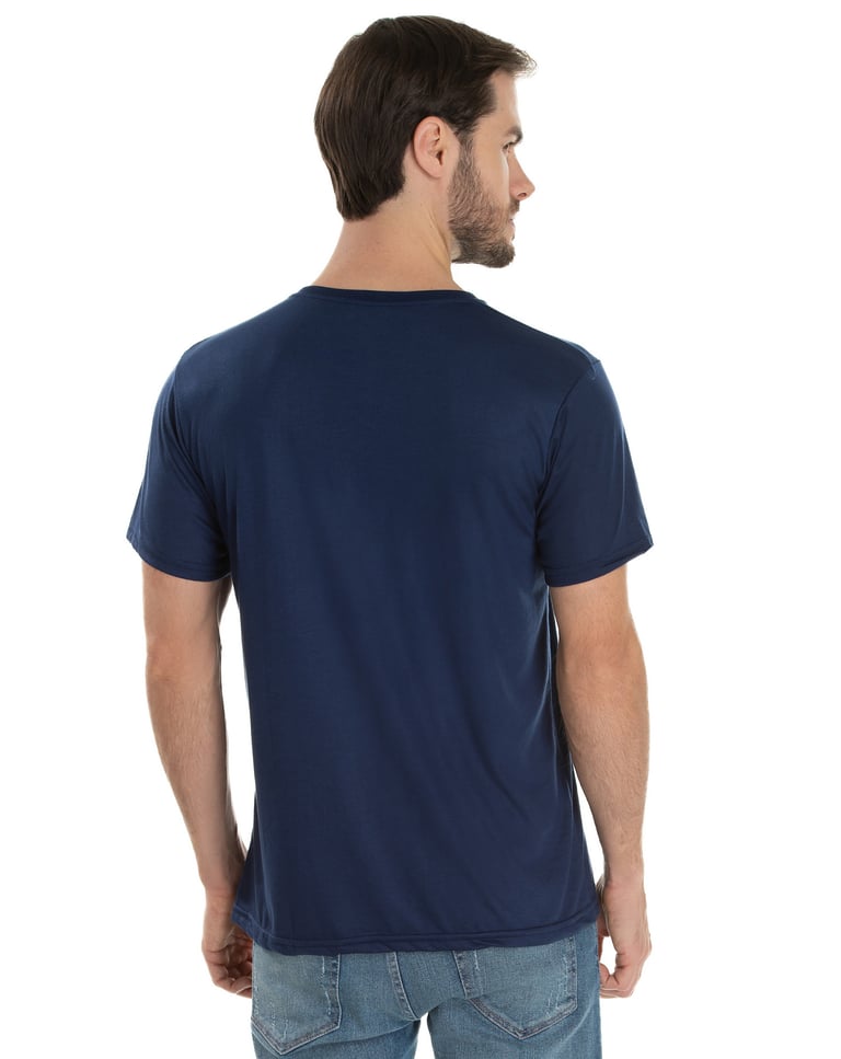 KIT 5 Camisetas de Poliéster/Sublimática Azul Marinho