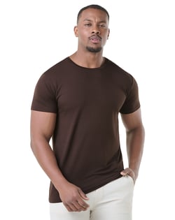 Camiseta Tech Modal Masculina Marrom