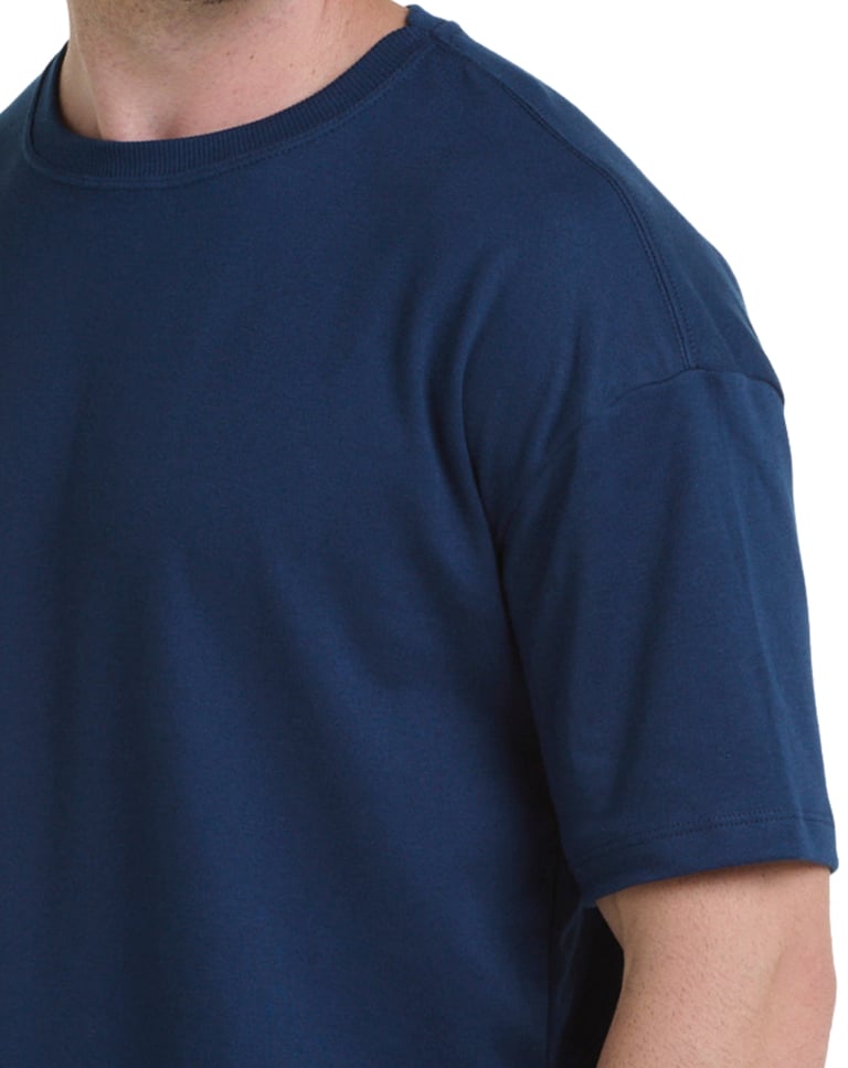 Camiseta Oversized Masculina Azul Marinho