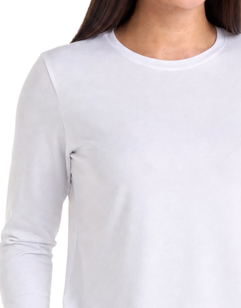 Camiseta Manga Longa Tech Modal Feminina Branca