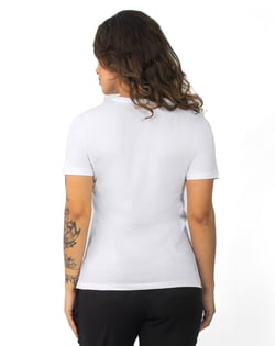 Camiseta Gola V Feminina de Algodão Premium Branca